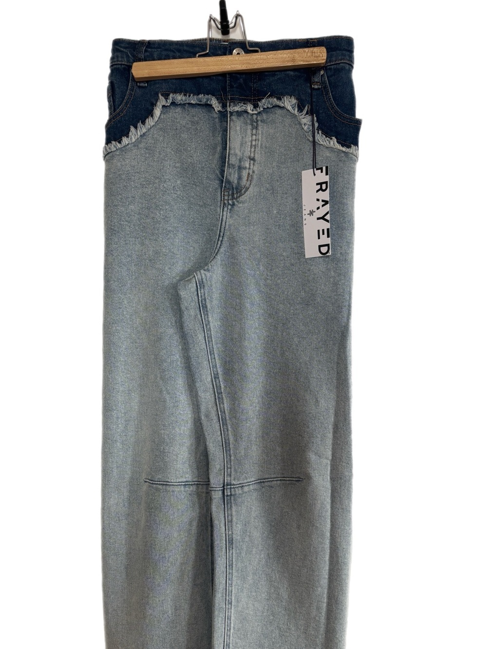 FRAYED baggy jeans size 32
